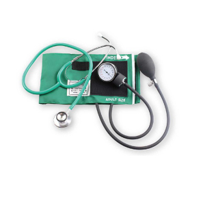 CE/ISO 承認のダブルヘッド聴診器付き医療用アネロイド血圧計 (MT01029045)