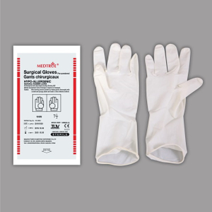 CE / ISO医療用使い捨て滅菌ラテックス手術用手袋粉末付き（MT58064101）